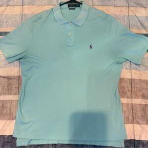Polo by Ralph Lauren Men's Light Blue Soft Pima Polo Shirt